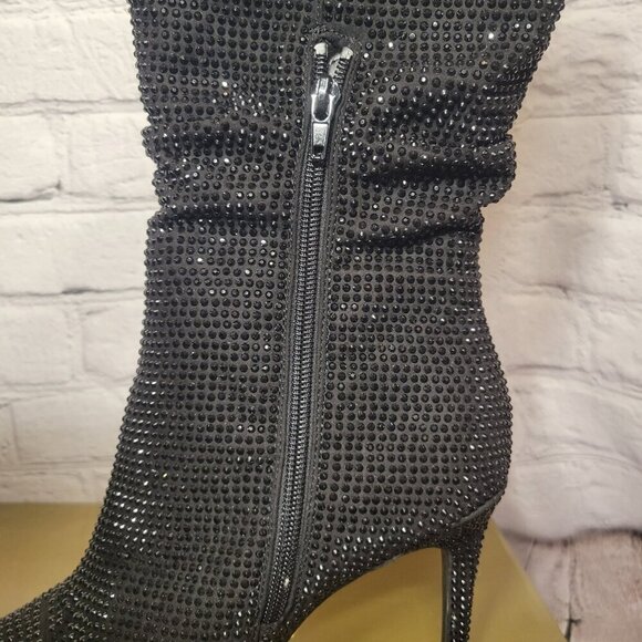 Thalia Sodi Rhinestone Raquell Pointed Toe Stiletto Boot - Picture 4 of 11